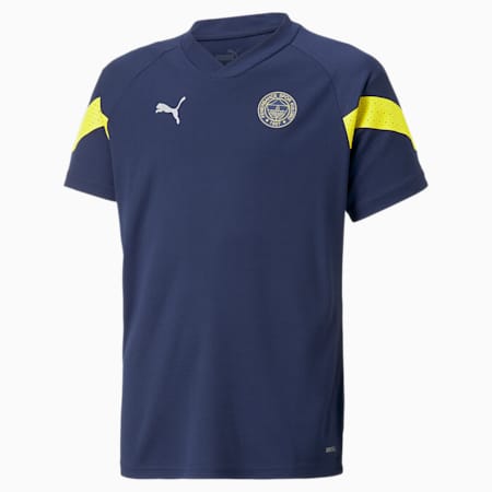 Camiseta juvenil de training Fenerbahçe S.K., Medieval Blue-Blazing Yellow, small