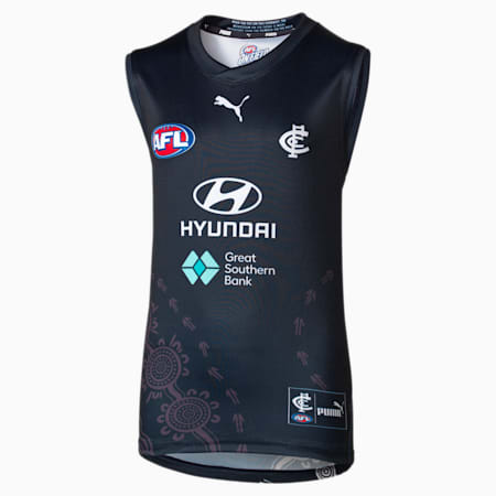 Carlton Football Club Replica Training Guernsey - Youth 8-16 years, Dark Navy-CFC, small-AUS