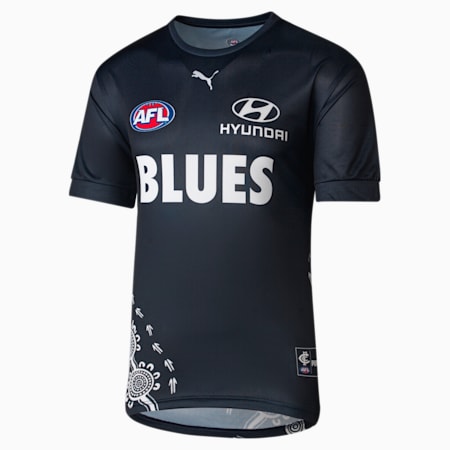 Carlton Football Club Replica Warm Up Top, Dark Navy-CFC, small-AUS