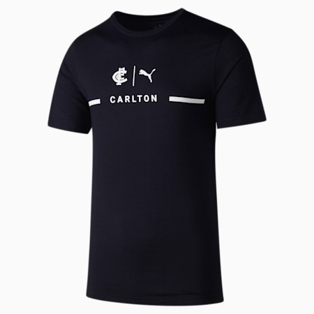 Carlton Football Club Logo Tee, Dark Navy-CFC, small-AUS
