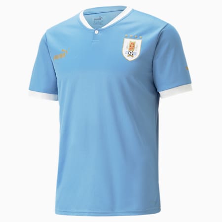 Camiseta deportiva réplica para hombre Uruguay Home 22/23, Silver Lake Blue, small