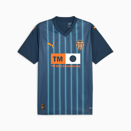 Maglia gara Away Valencia CF 23/24 da uomo, Marine Blue-Ultra Orange, small