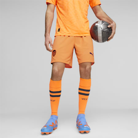 Valencia CF Men's Football Shorts, Ultra Orange, small