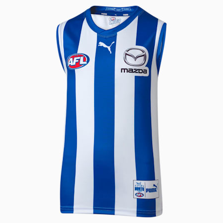 North Melbourne Football Club Replica HOME Guernsey - Youth 8-16 years, Surf The Web-NMFC, small-AUS