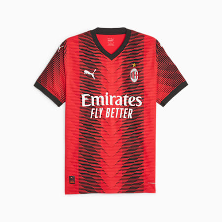 Maglia gara Home AC Milan Authentic 23/24 da uomo, For All Time Red-PUMA Black, small