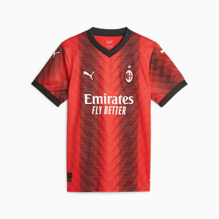 AC Milan 23/24 Heimtrikot Damen, For All Time Red-PUMA Black, small