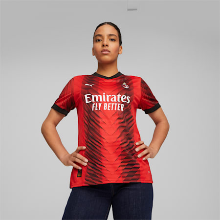 AC Milan 23/24 Women's Home Jersey, For All Time Red-PUMA Black, small-AUS