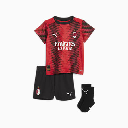 Minikit Home 23/24 AC Milan Bébé, For All Time Red-PUMA Black, small