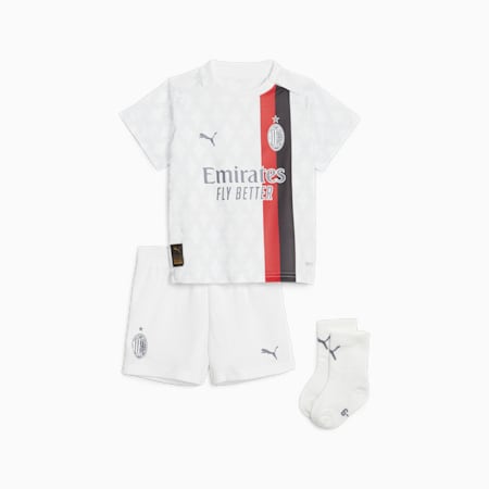 AC Milan 23/24 uittenue voor peuters en baby’s, PUMA White-Feather Gray, small
