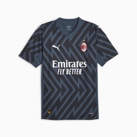 AC Milan voetbal keepersshirt met korte mouwen voor heren, Dark Night, small