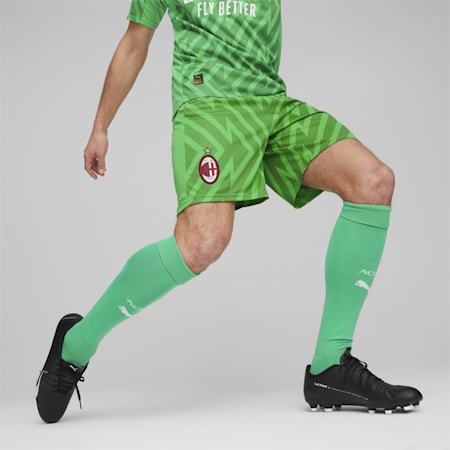 AC Milan Goalkeeper Shorts, Grassy Green, small