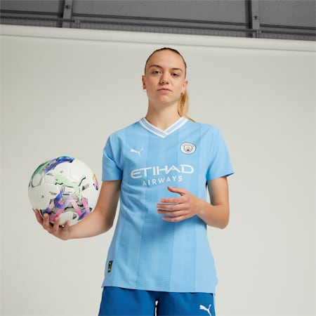 Manchester City Women's 23/24 Home Jersey, Team Light Blue-PUMA White, small-AUS