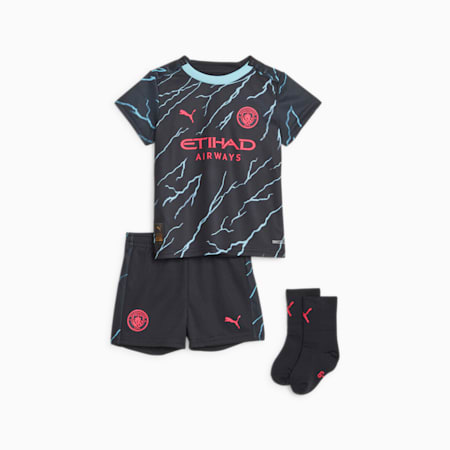 Manchester City 23/24 derde tenue voor peuters en baby’s, Dark Navy-Hero Blue, small
