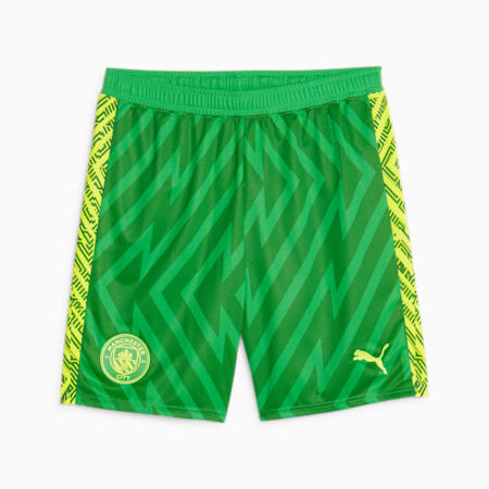Manchester City Torwart-Shorts, Grassy Green-Yellow Alert, small