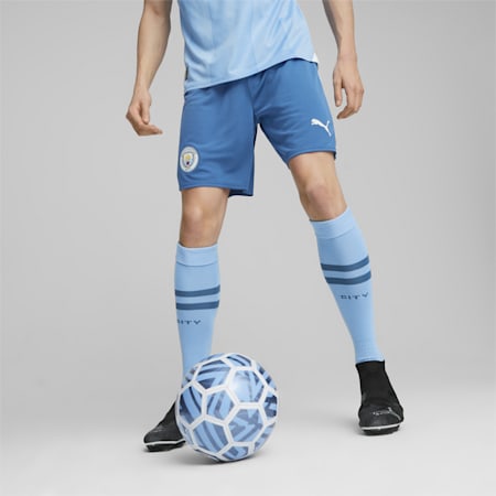 Manchester City voetbalshort, Lake Blue-Team Light Blue, small
