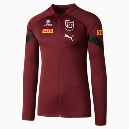 Queensland Maroons Men's Training Full Zip Jacket, Burgundy-QRL, small-AUS