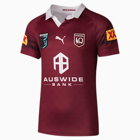 Queensland Maroons Men's Replica Jersey, Burgundy-QLD, small-AUS