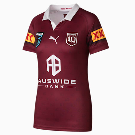 Queensland Maroons Womens Replica Jersey, Burgundy-QLD, small-AUS