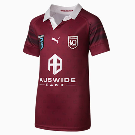 Queensland Maroons Replica Jersey - Youth 8-16 years, Burgundy-QLD, small-AUS