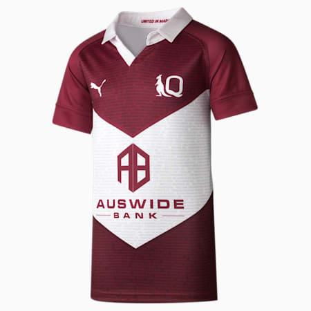 Queensland Maroons Captain's Run Replica Jersey - Youth 8-16 years, Burgundy-QLD, small-AUS