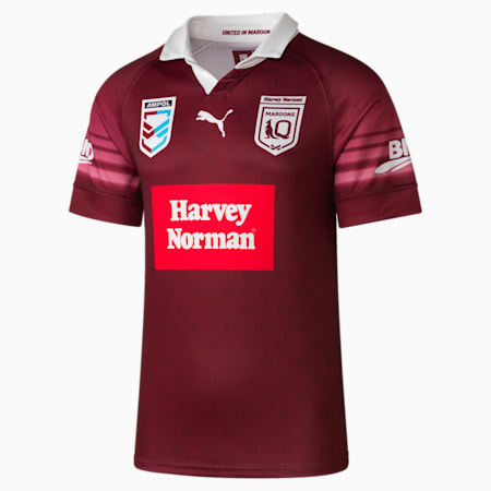 HN Queensland Maroons Replica Jersey - Youth 8-16 years, Burgundy-QLD, small-AUS