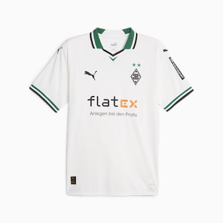 Męska koszulka domowa Borussia Mönchengladbach 23/24, PUMA White-Power Green, small