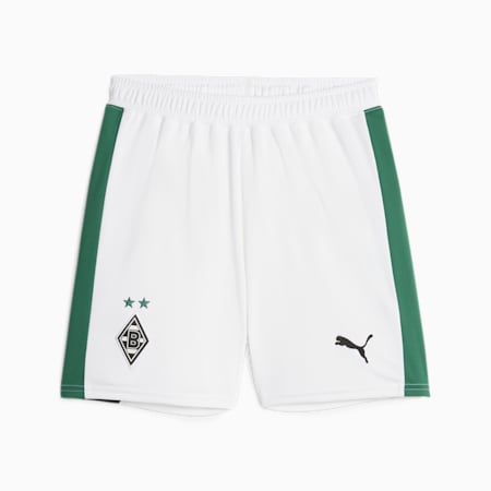 Młodzieżowe szorty piłkarskie Borussia Mönchengladbach, PUMA White-Power Green, small