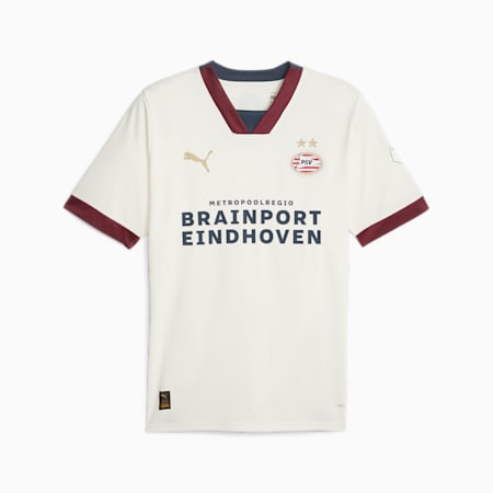 Maglia gara 23/24 PSV Eindhoven Away Replica da uomo, Pristine-Dark Night-Team Regal Red, small