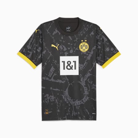 Borussia Dortmund 23/24 Men's Away Jersey, PUMA Black-Cyber Yellow, small-IDN