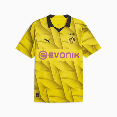 Borussia Dortmund 23/24 derde voetbalshirt voor heren, Cyber Yellow-PUMA Black, small