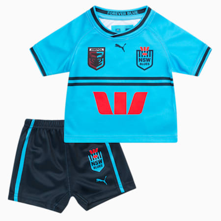 NSW Blues Replica Jersey and Short Set - Infants 0-4 years, Bel Air Blue-NSW Blues, small-AUS