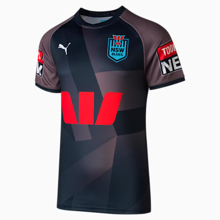 NSW Blues Captain's Run Replica Jersey, Dark Sapphire-- NSW Blues, small-AUS