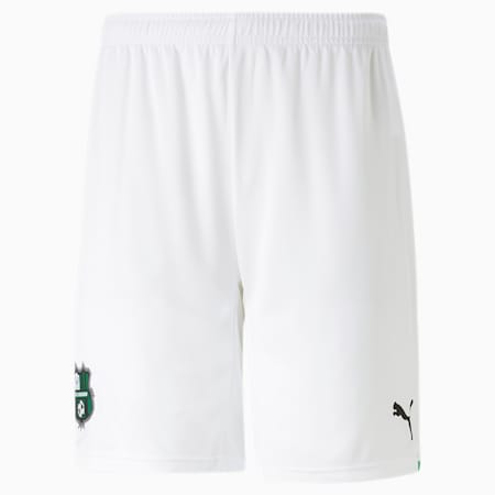 U.S. Sassuolo Calcio Fußballshorts für Herren, Puma White-Green Bee, small