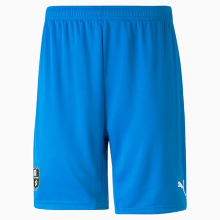 U.S. Sassuolo Calcio Football Shorts Men, Electric Blue Lemonade-Green Bee, small