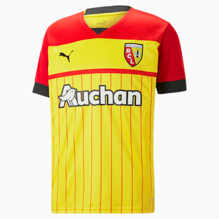 Maglia gara Home RC Lens, Cyber Yellow-Puma Red, small