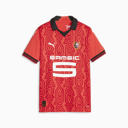 Camiseta juvenil Stade Rennais F.C. local 23/24, PUMA Red-PUMA Black, small