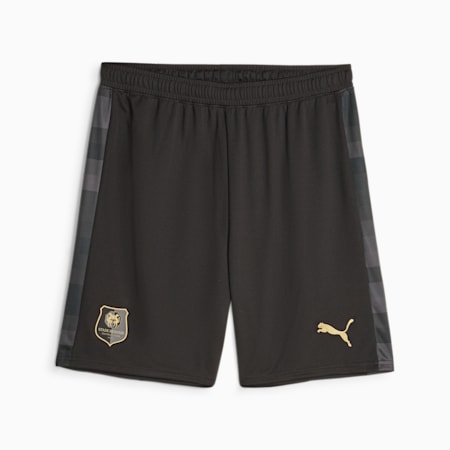 Shorts de fútbol Stade Rennais F.C., PUMA Black-Matte Puma Gold, small