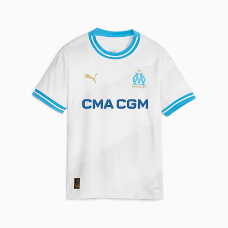 Olympique de Marseille 23/24 Youth Home Jersey, PUMA White, small