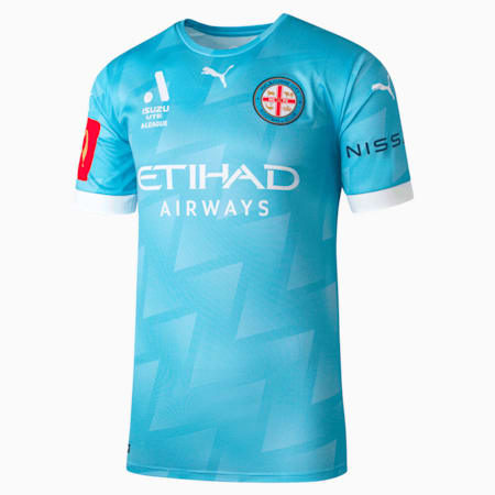Melbourne City FC Replica HOME Jersey - Youth 8-16 years, Team Light Blue-FCMC, small-AUS