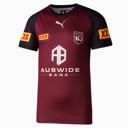Queensland Maroons Replica Training Tee, Burgundy-QRL, small-AUS