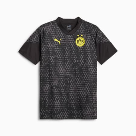 Borussia Dortmund Soccer Men's Training Jersey, PUMA Black-Cyber Yellow, small