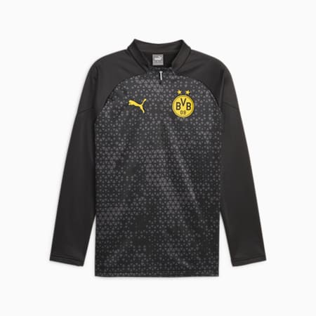 BVB 보루시아 도르트문트 트레이닝 플리스<br>BVB Training Fleece, PUMA Black-Cyber Yellow, small-KOR
