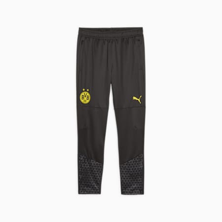 Borussia Dortmund Football Training Pants, PUMA Black-Cyber Yellow, small