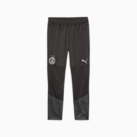 Pantaloni da training calcio Borussia Dortmund, PUMA Black-PUMA Silver, small