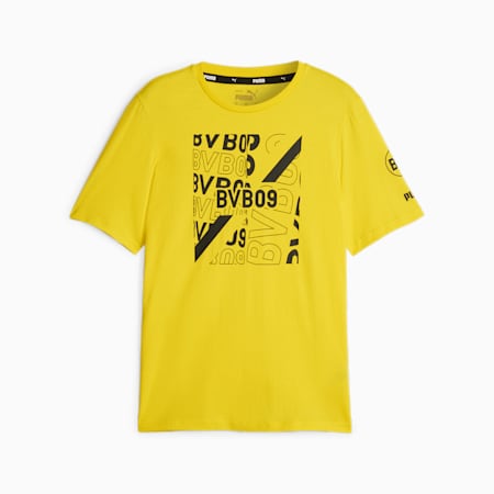 Borussia Dortmund FtblCore Tee, Cyber Yellow-PUMA Black, small