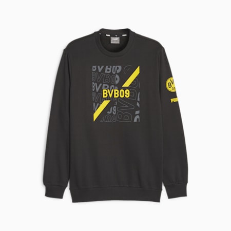 Borussia Dortmund FtblCore Sweatshirt, PUMA Black-Cyber Yellow, small