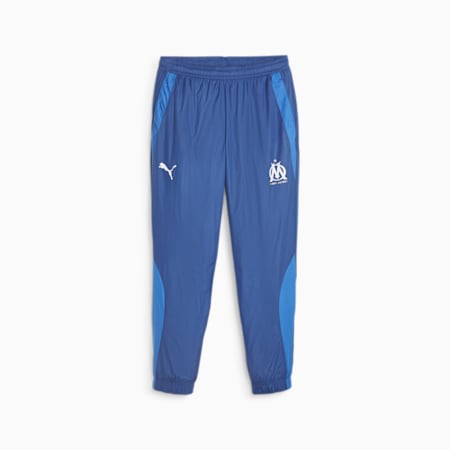 Pantaloni da calcio Olympique de Marseille pre-partita, PUMA Team Royal-Clyde Royal, small