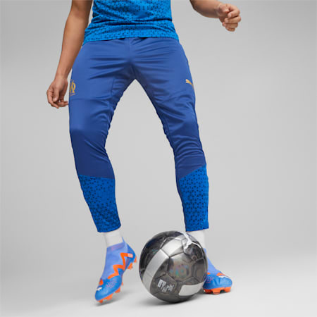 Pantalones OM de training de fútbol, Clyde Royal-PUMA Team Royal-Sun Glitter, small