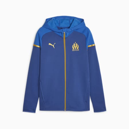 Veste à capuche Casuals Olympique de Marseille, Clyde Royal-PUMA White, small