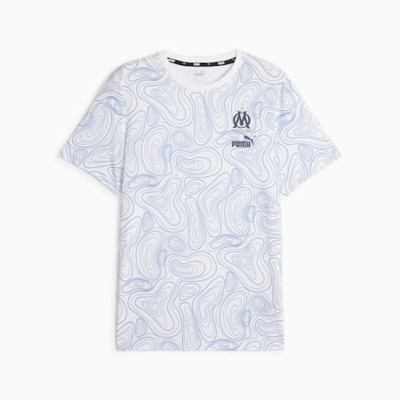 Olympique de Marseille FtblCore T-Shirt, PUMA White-Clyde Royal, small